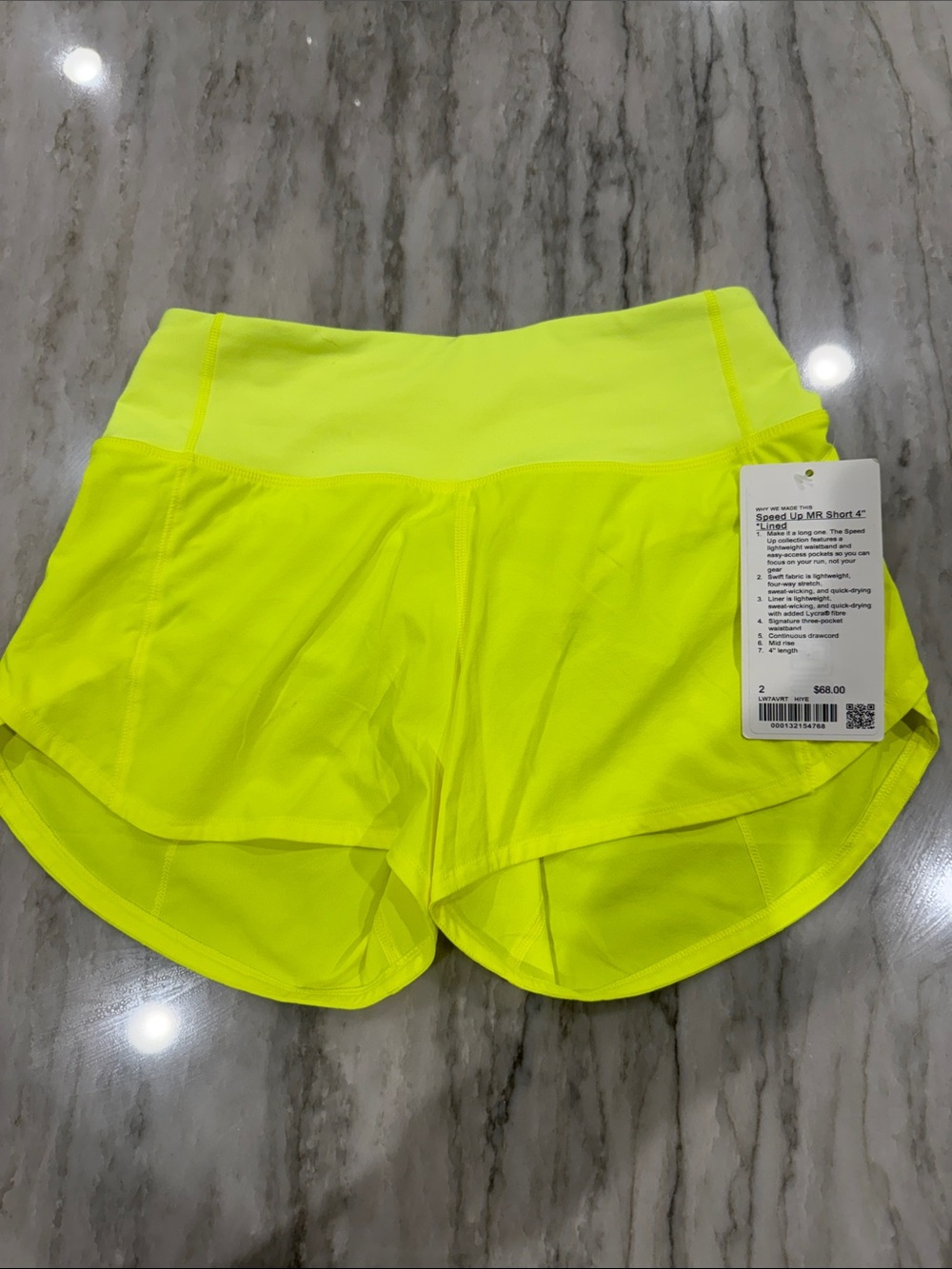 Lululemon Speed Up shorts 4 inch